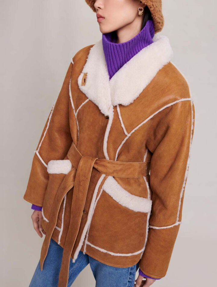 Short fleece coat