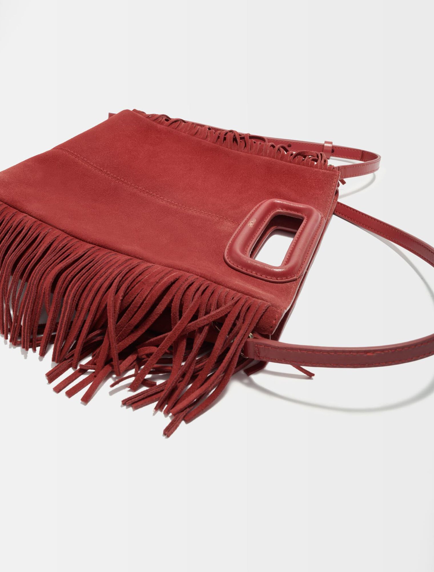 M bag in suede leather
