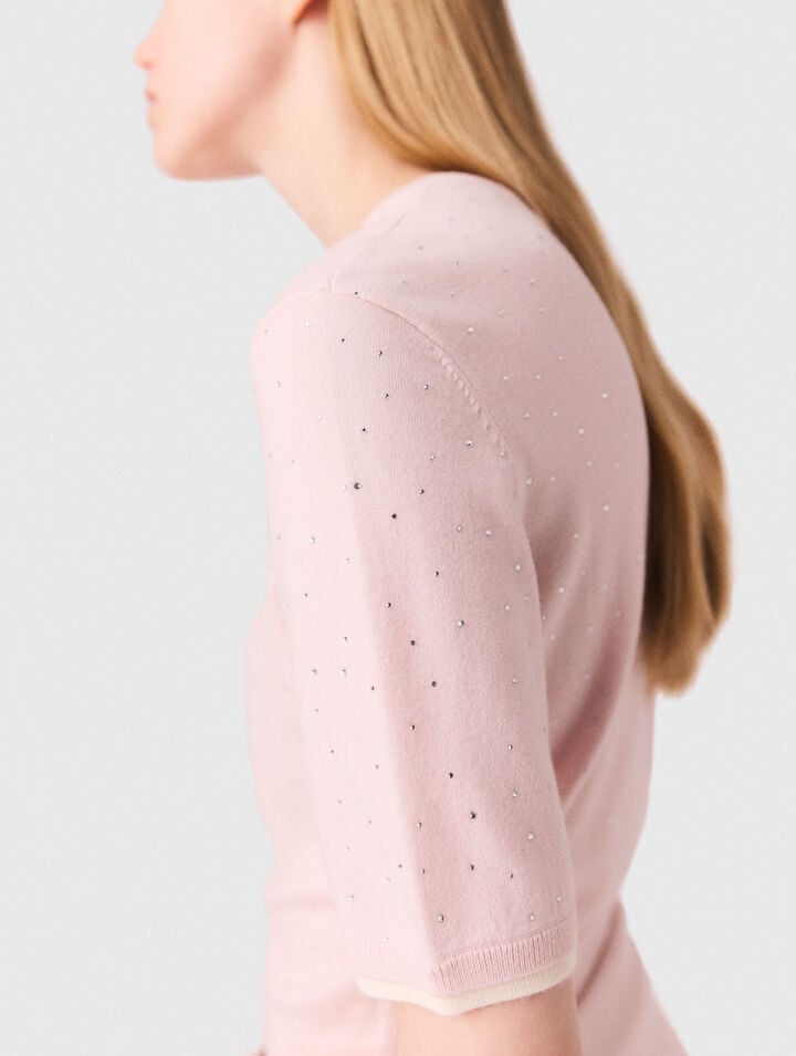 100% wool short-sleeve jumper