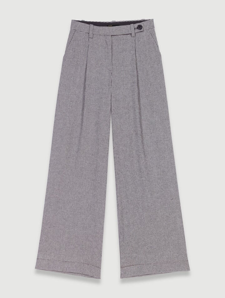 Wide-leg suit trousers