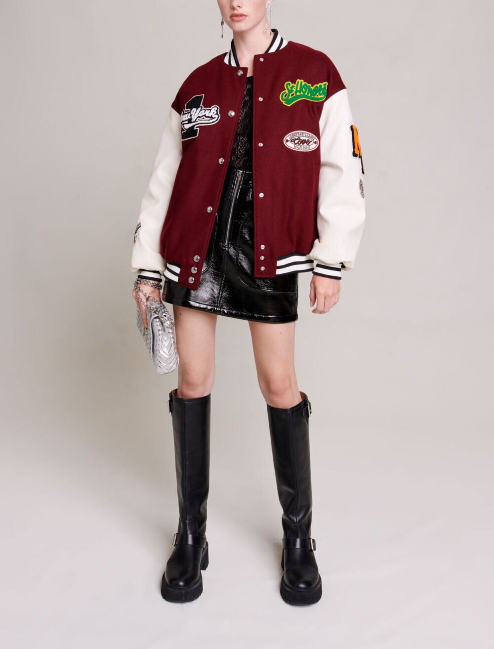 Jacket whool Red For Women | Maje