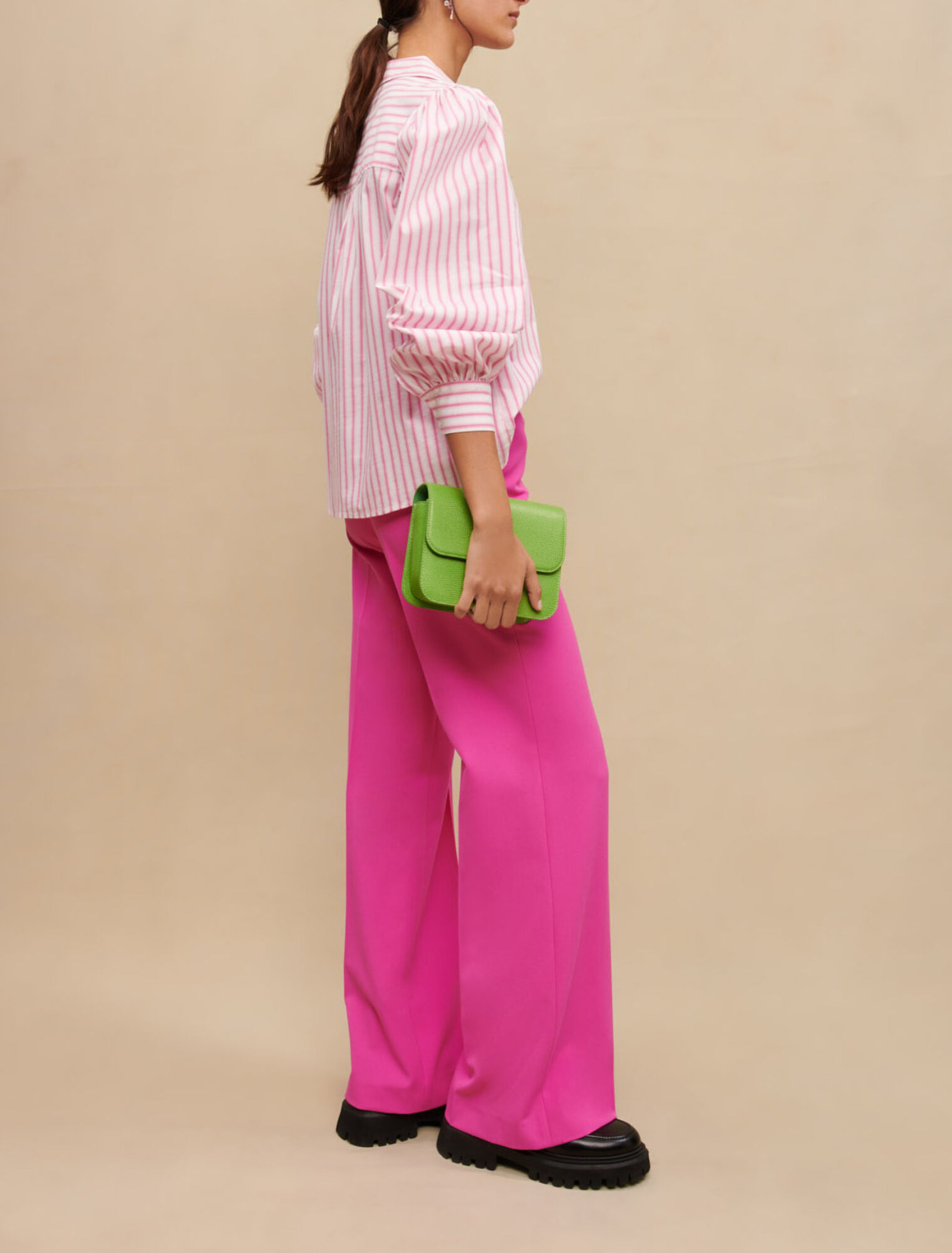 Voluminous striped shirt