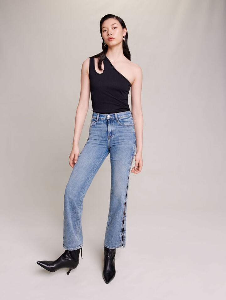 Straight-leg jeans