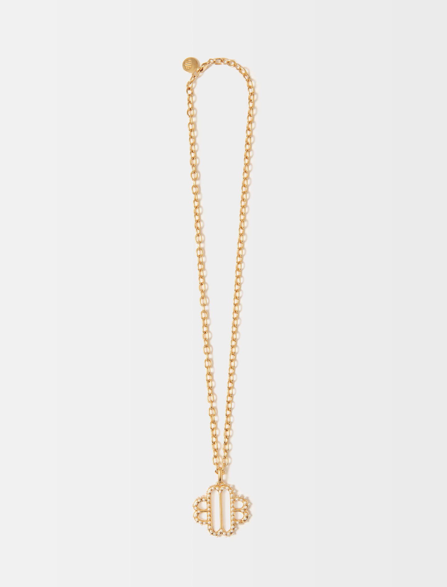 Maje Clover pearl necklace