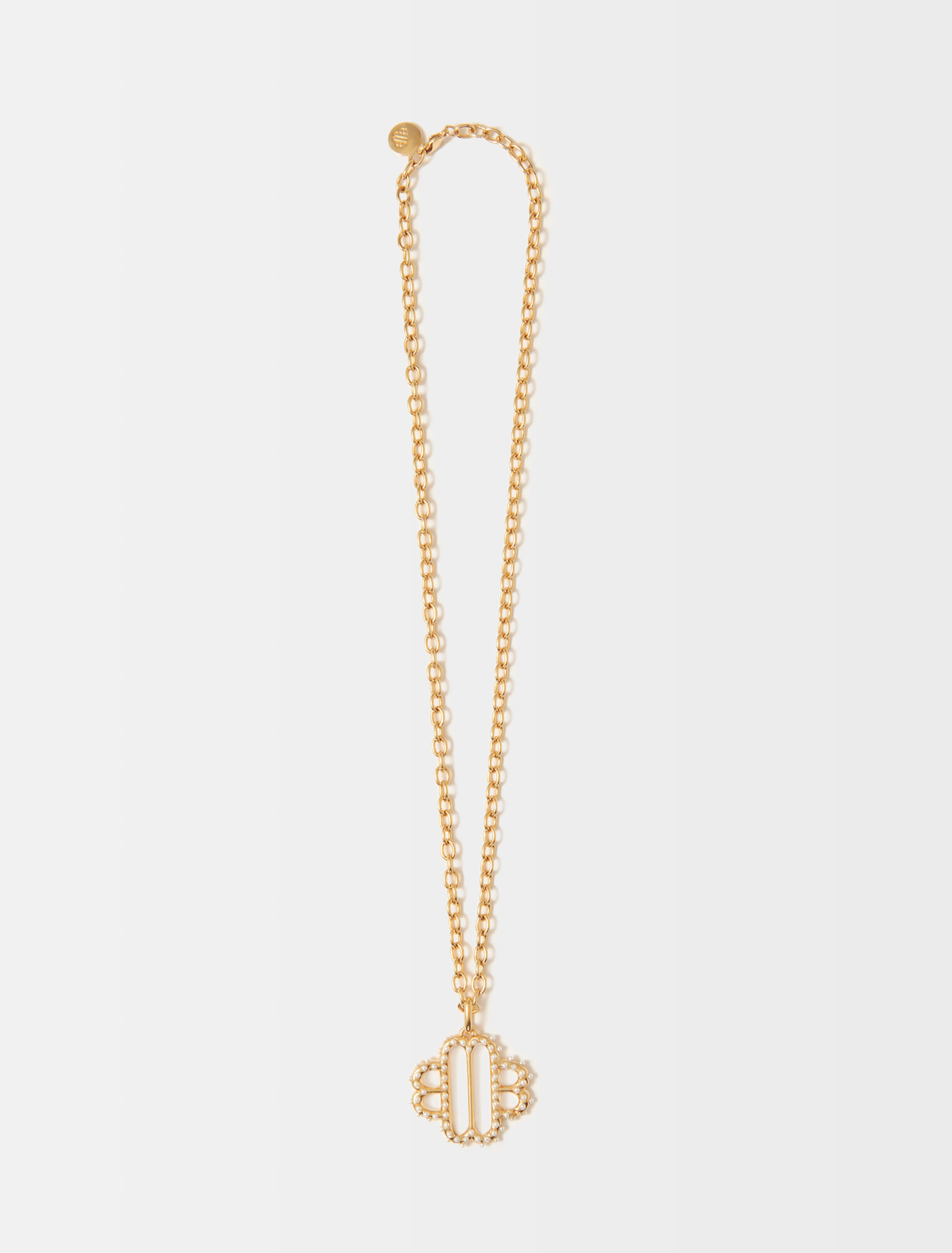 Maje Clover pearl necklace