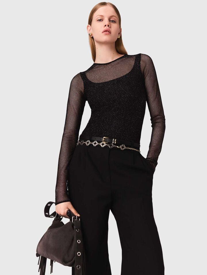 Two-tone Clover chain belt