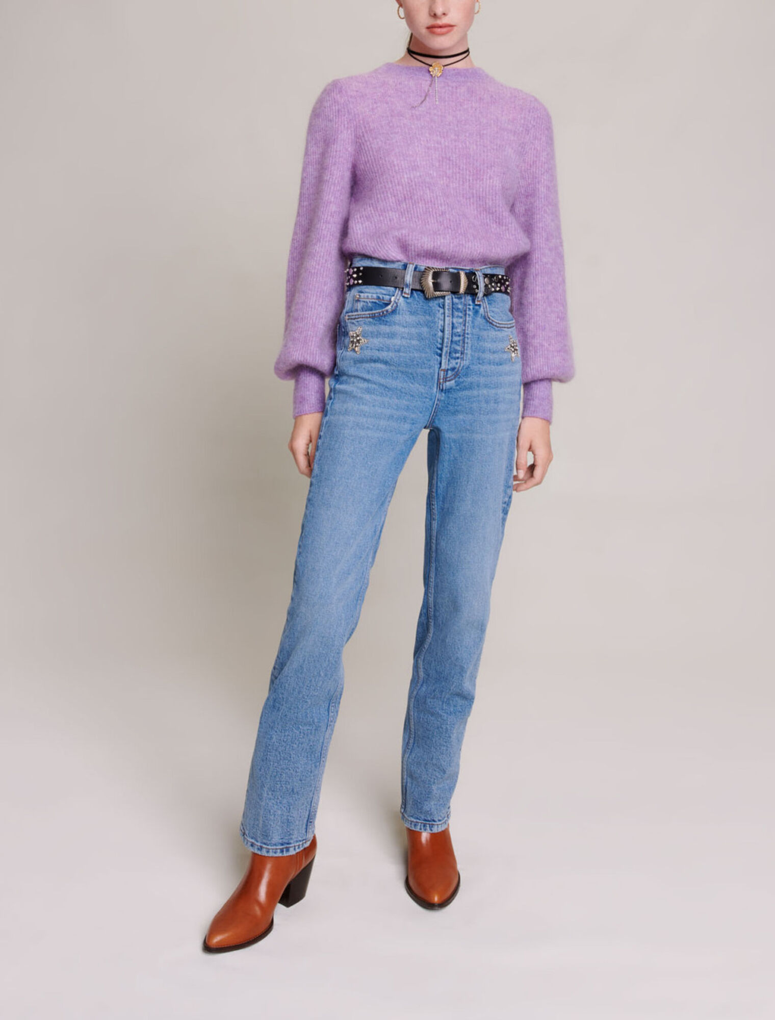 Straight-leg jeans