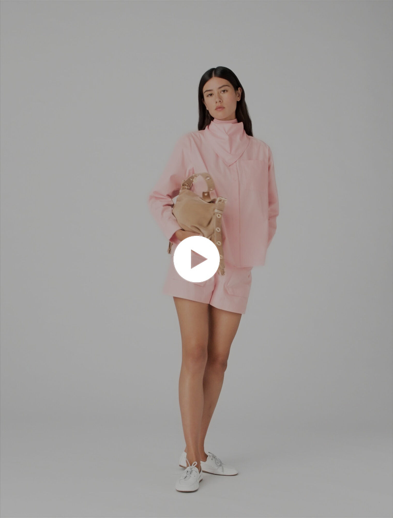 Shirt with removable scarf