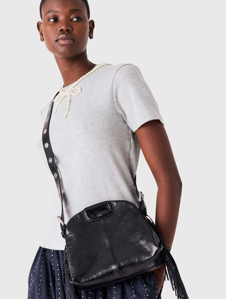 Miss M mini cracked leather bag