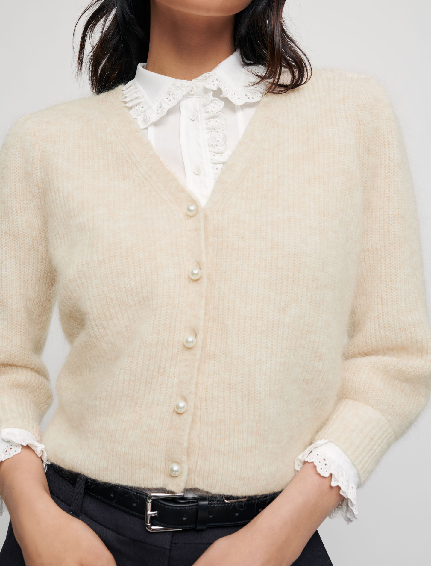 Maje sale pearl cardigan