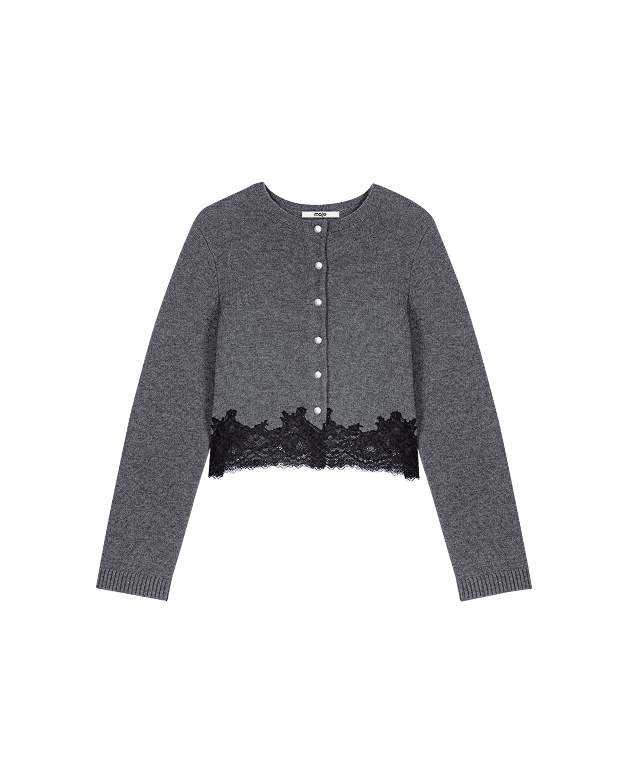 Lace-Trim Twinset