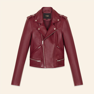 maje beline leather jacket
