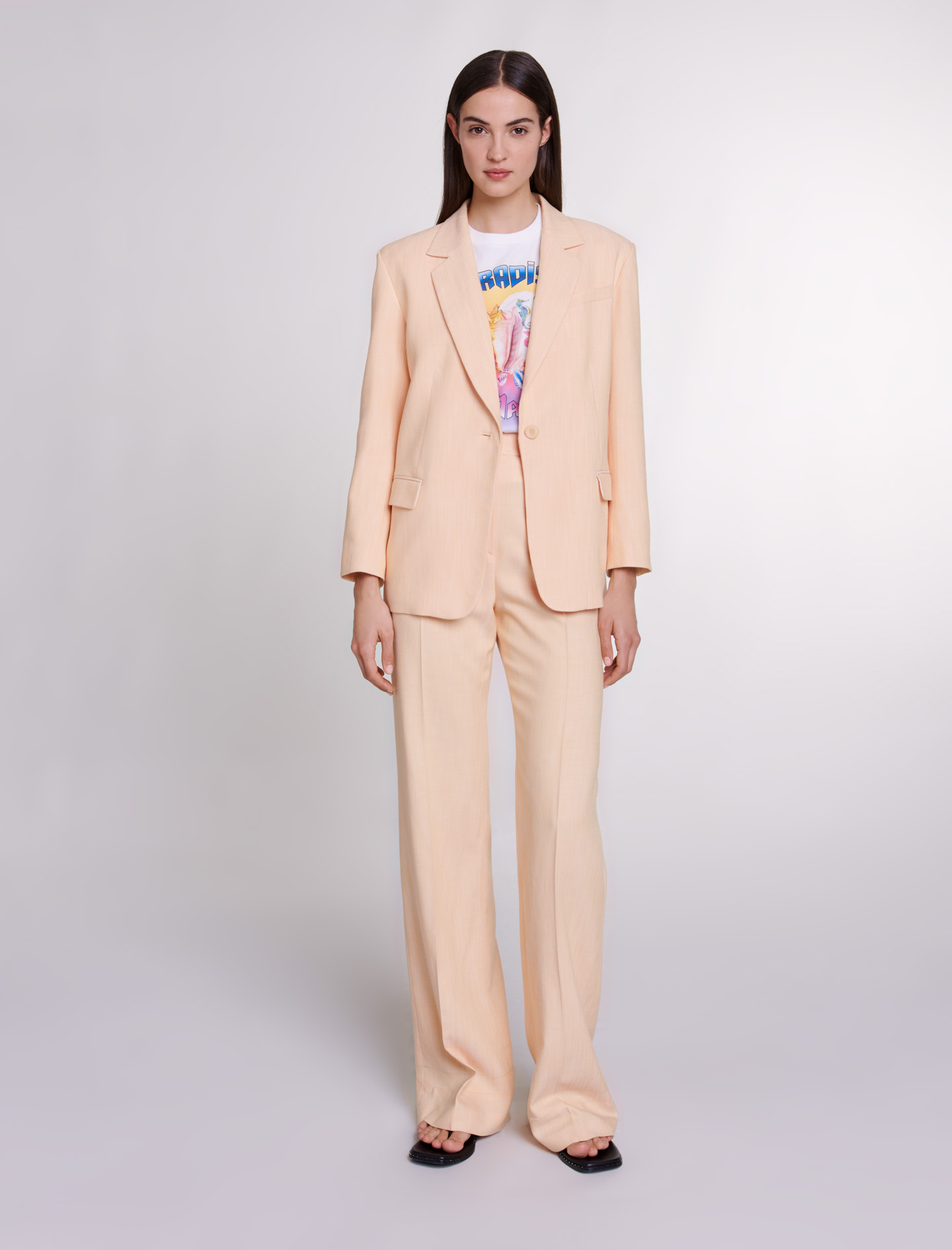 Maje Woman's viscose, Suit jacket for Spring/Summer, in color Yellow banana /