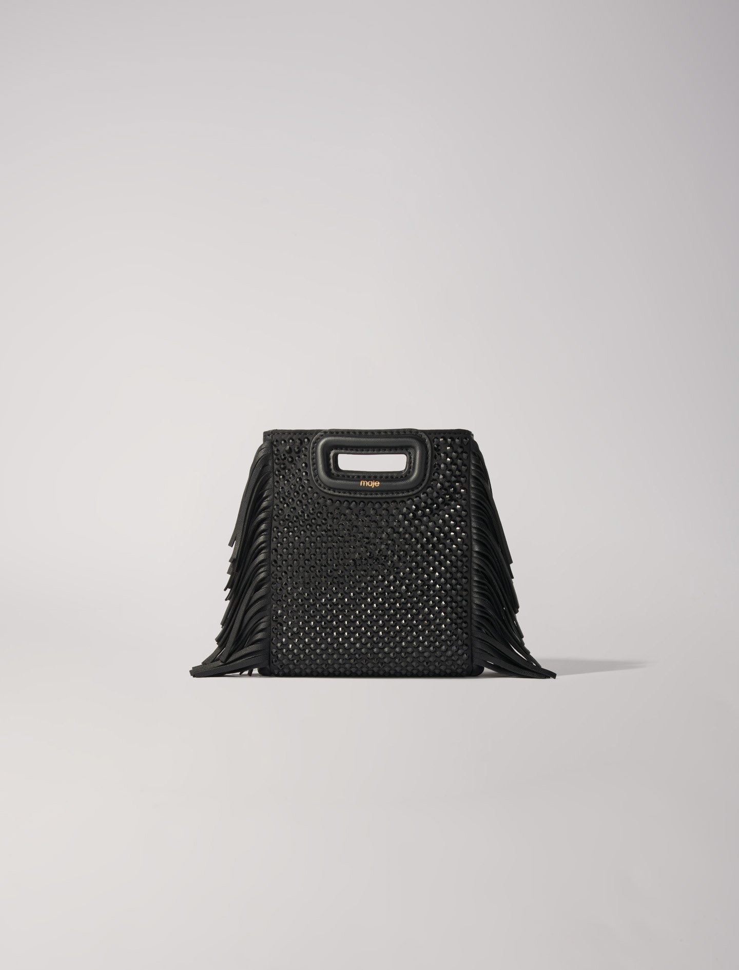 Woman's polyester Lining: M mini rhinestone bag for Fall/Winter, size Woman-All Bags-OS (ONE SIZE), in color Black / Black