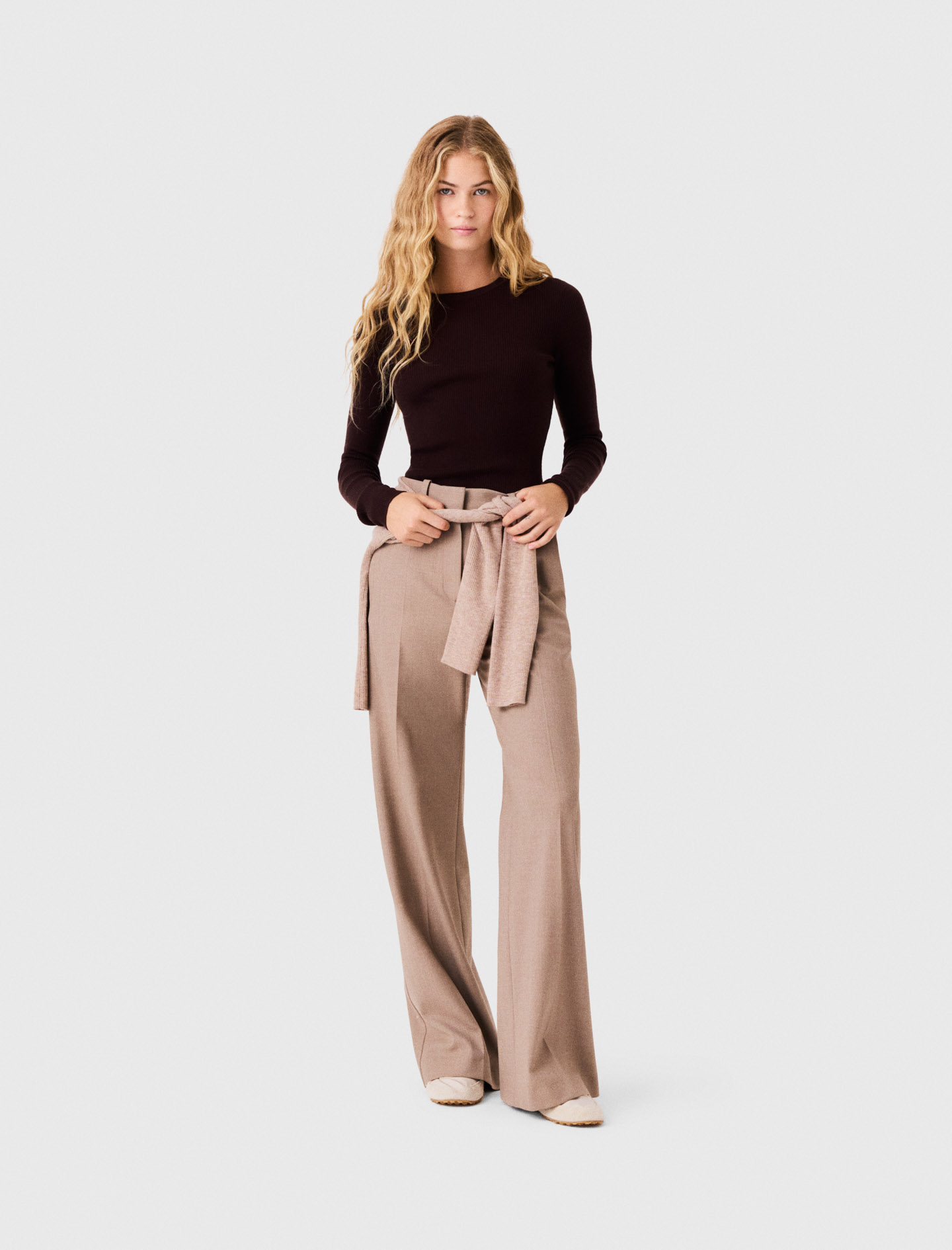 Second-Skin Round Neck Jumper