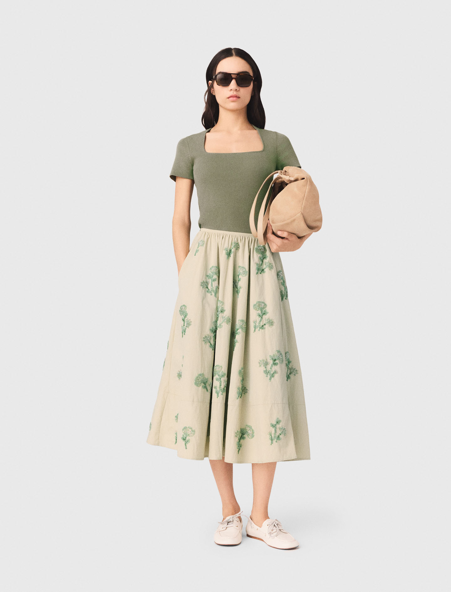 Beaded Technical Skirt