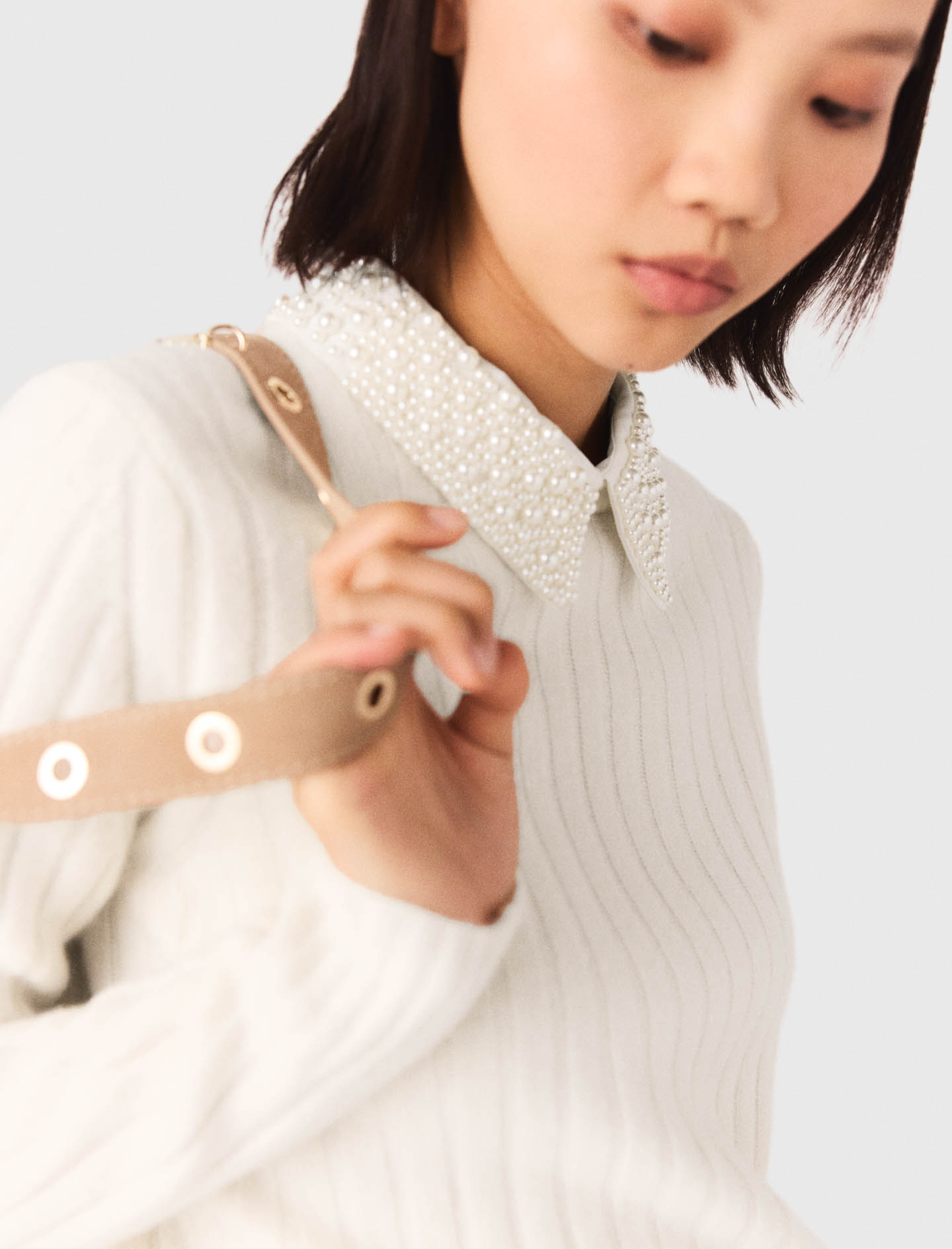 Pearl Collar Sweater