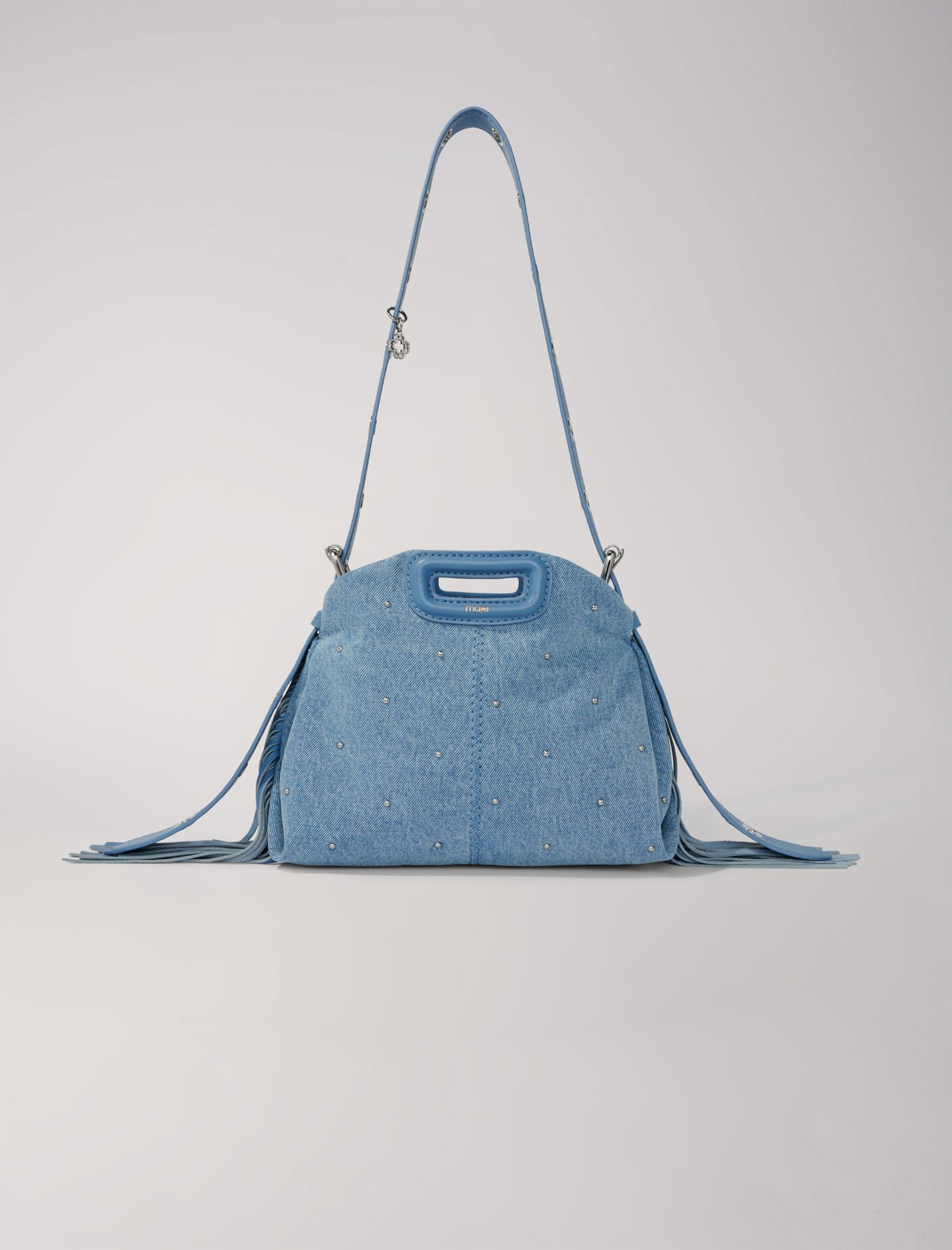 Woman's cotton Lining: Miss M Mini denim bag for Spring/Summer, size Woman-All Bags-OS (ONE SIZE), in color Denim /