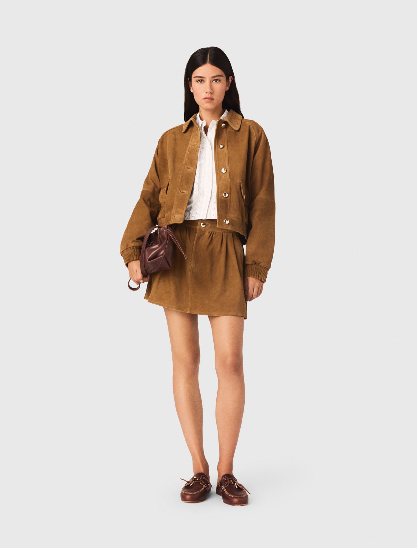 KAJA Realistic Suede Jacket 販売会限定品 サイズM Maje_MFPBL00839-0067_F_1.jpg