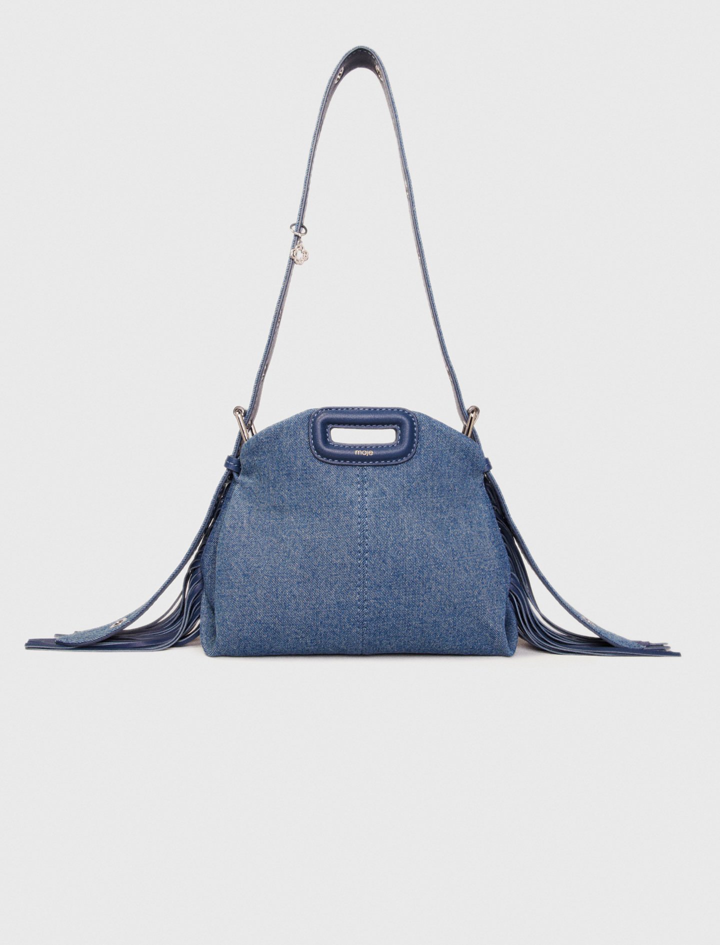 Woman's cotton Miss M mini denim bag for Spring/Summer, size One Size, in color blue jean /