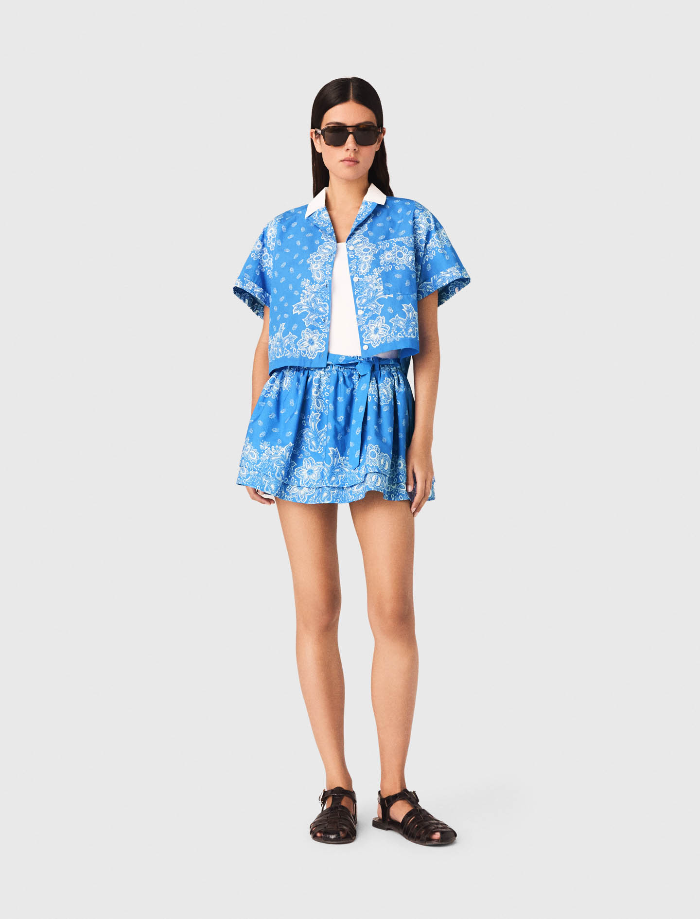 Contrast Collar Shirt