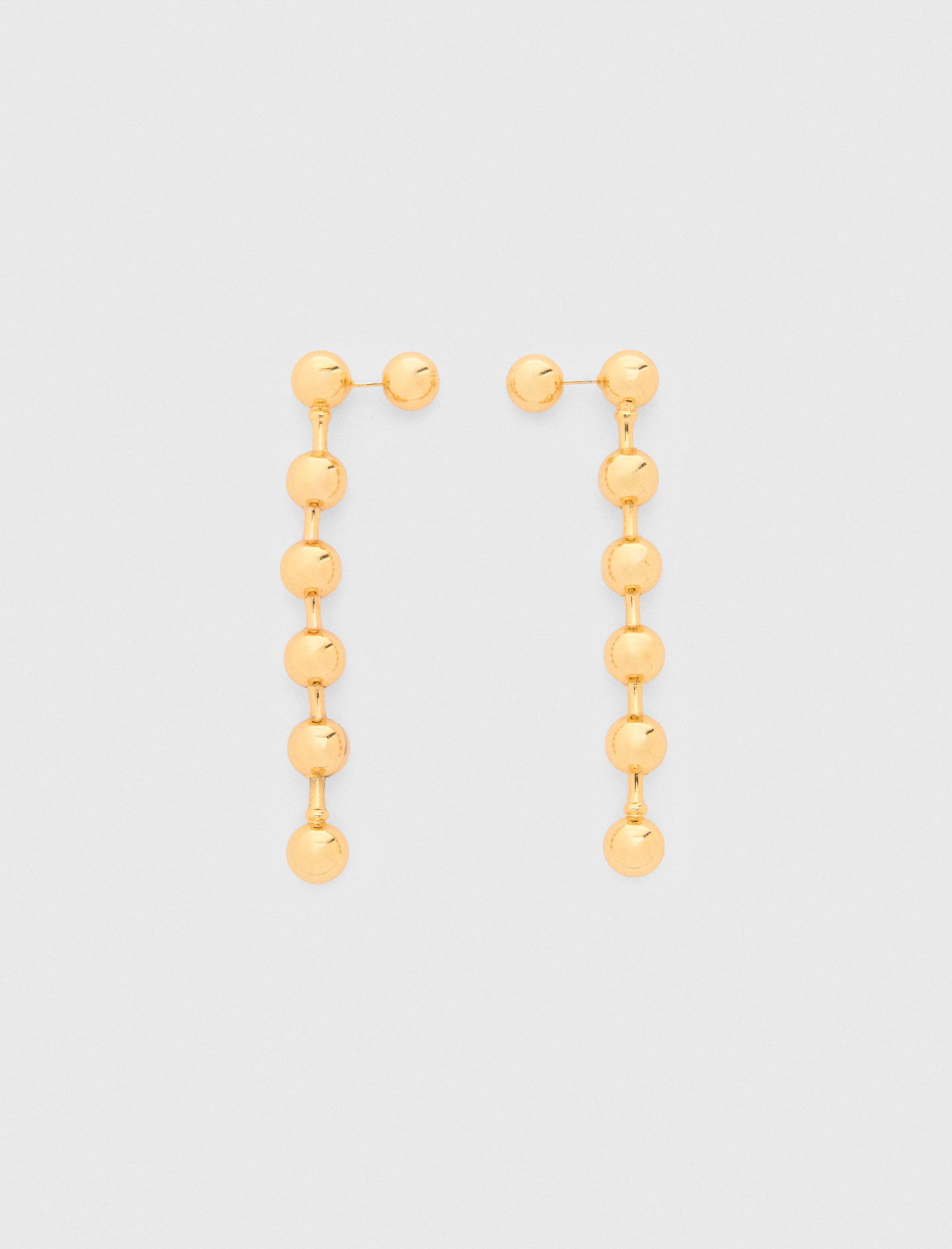 Maje Woman's brass Cascade earrings for Fall/Winter, in color Gold / Yellow