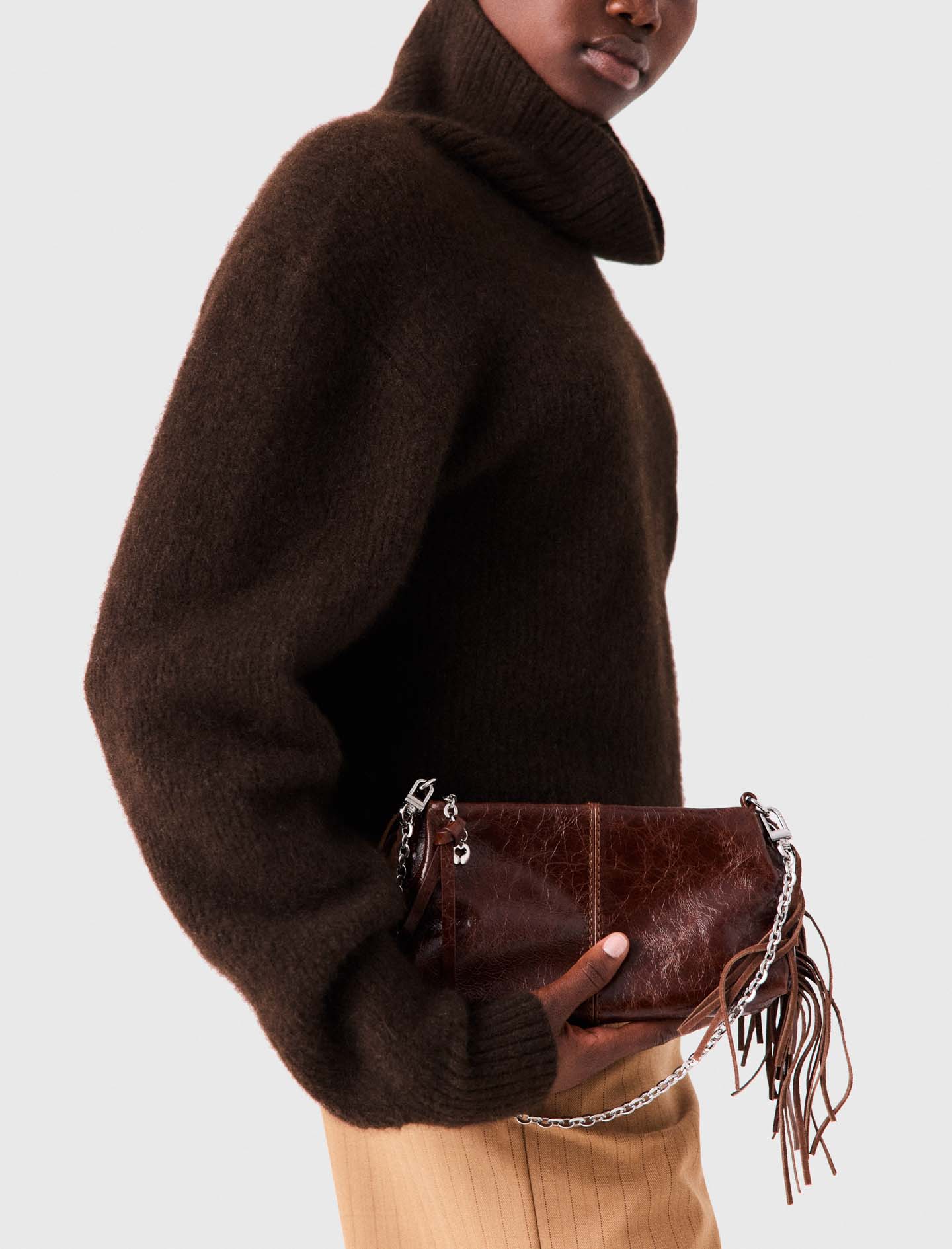 Yak Blend Roll-Neck Sweater