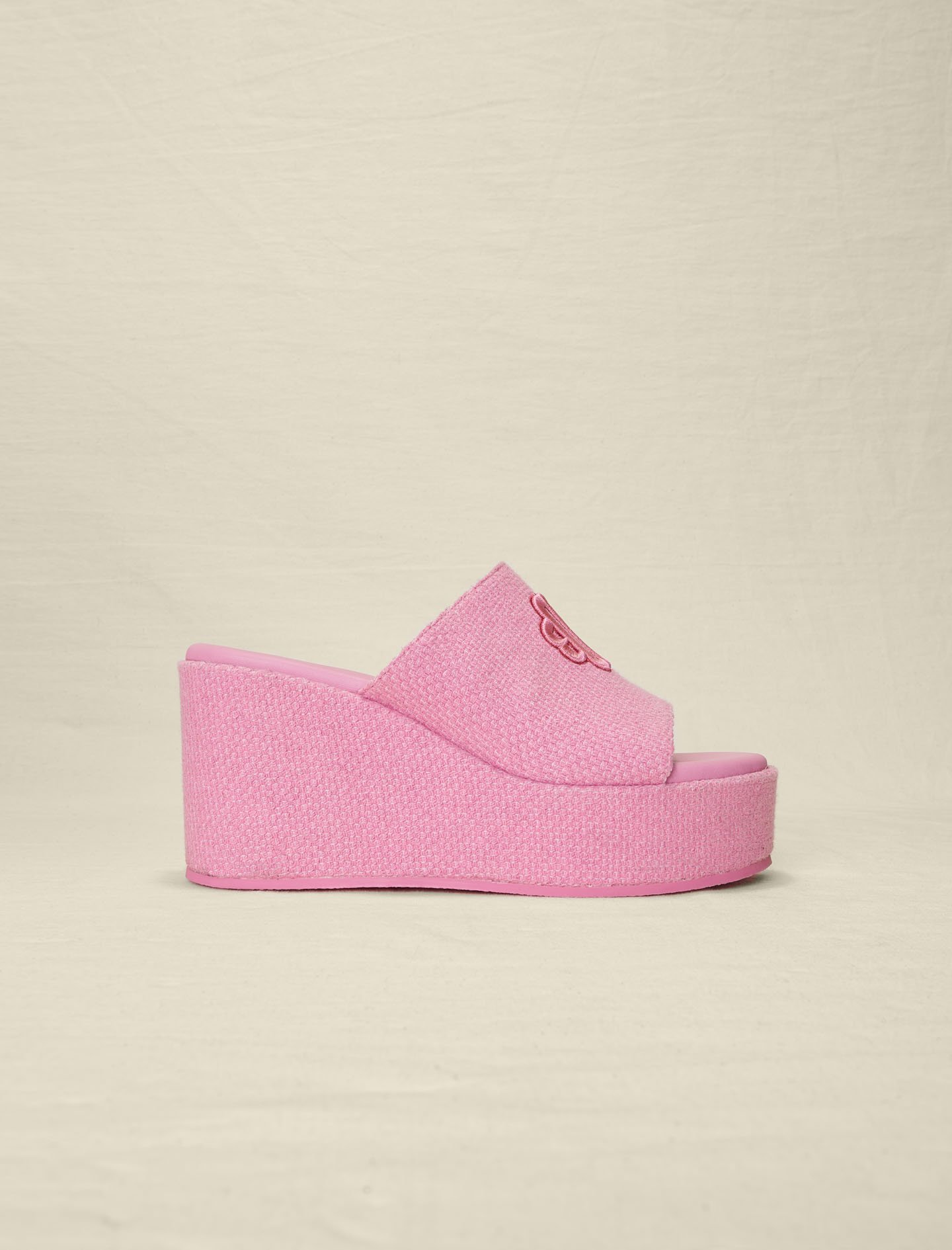 Woman
s ethylene vinyl acetate Upper: Platform sandals for Spring/Summer, size Woman-See All-US 10.5 / FR 41, in color Fuchsia pink /