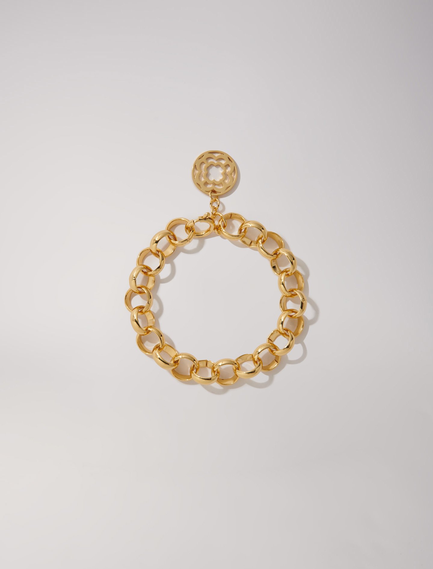 Woman's brass Jaseron chain bracelet for Fall/Winter, size Woman-Jewelry-OS (ONE SIZE), in color Gold / Yellow