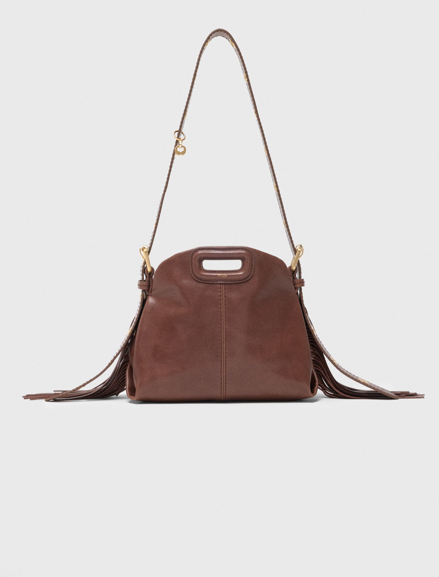 Miss M mini bag in vintage leather Brown For Women | Maje