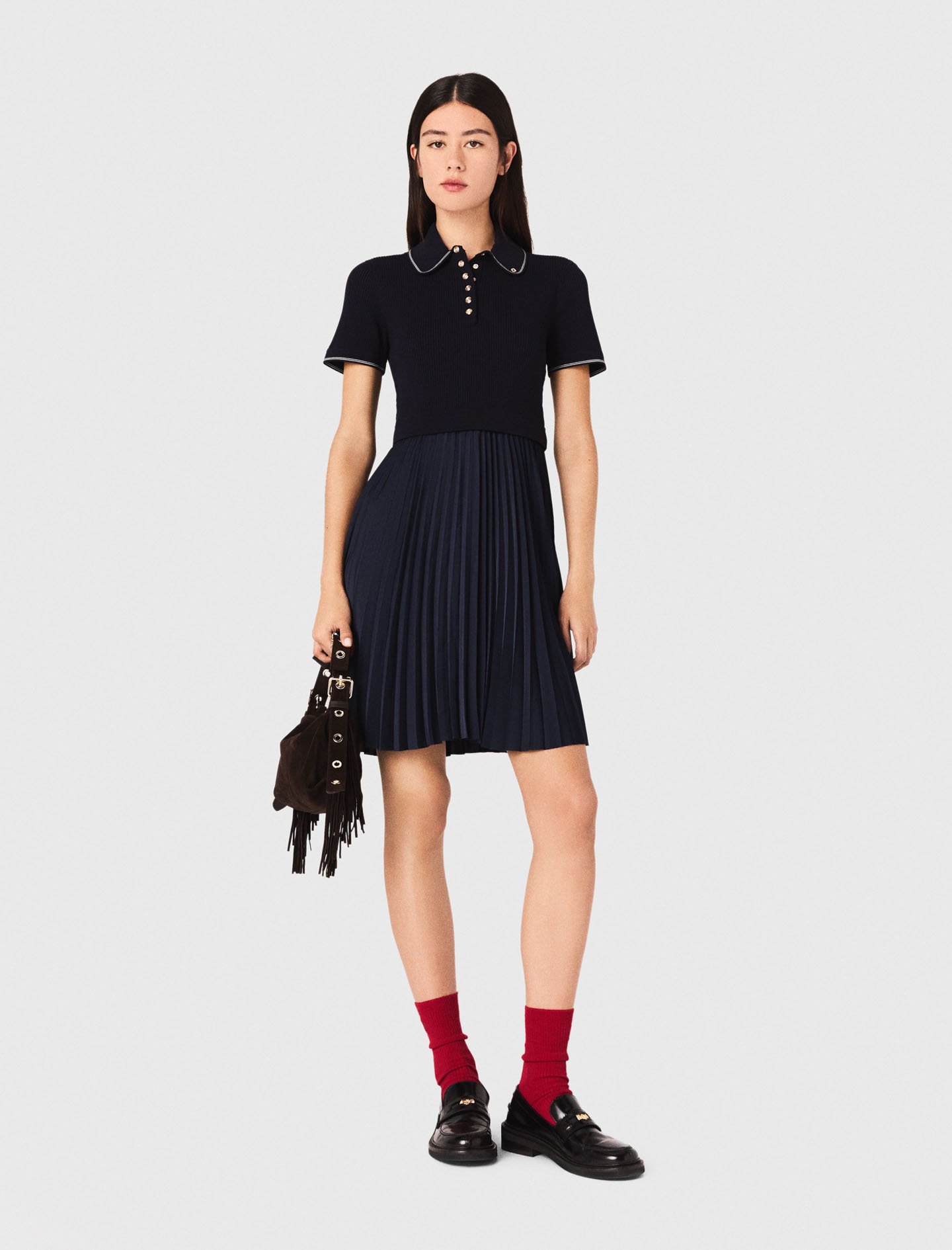 ワンピース Polo Pleated Mini Dress Polo Pleated Mini Dress