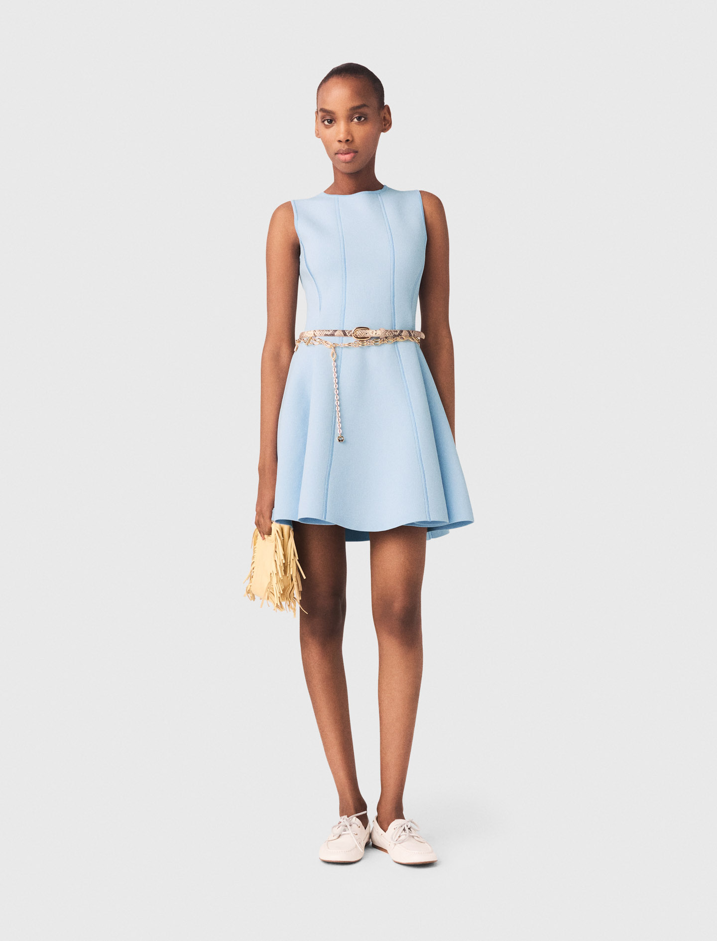 Skater dress with jewelled bows