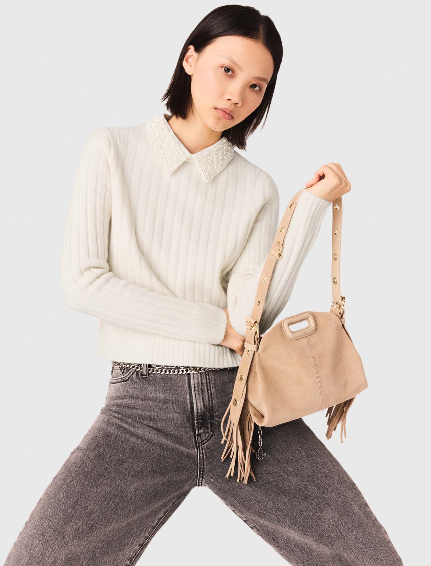 Pearl Collar Sweater