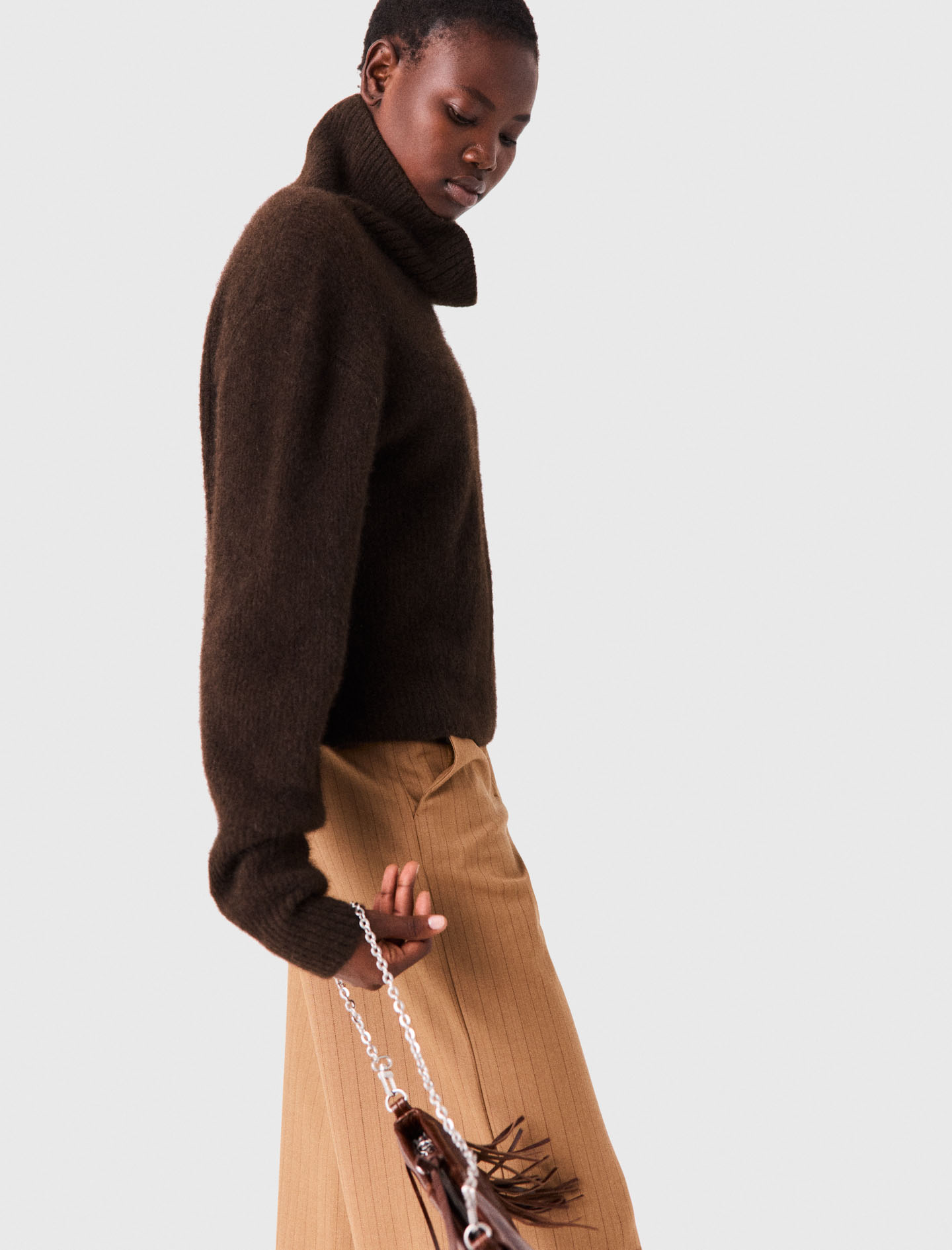 Yak Blend Roll-Neck Sweater