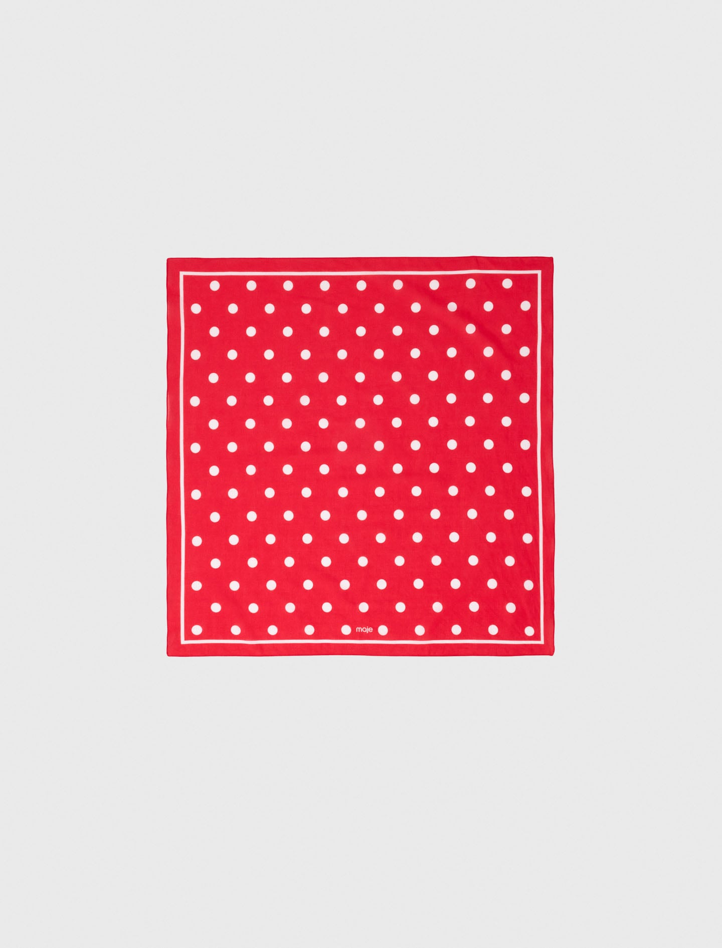 Polka dot cotton bandana