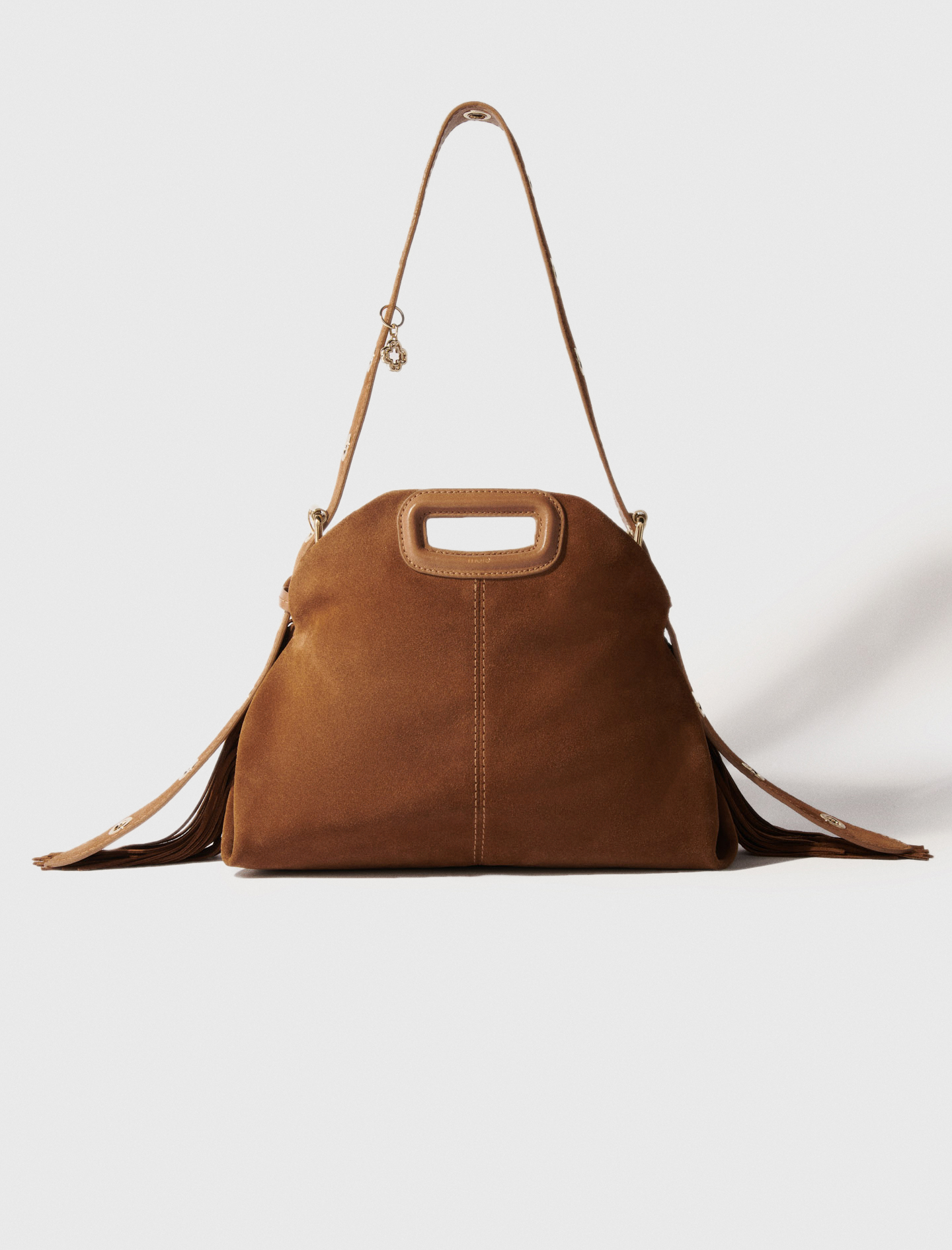 Woman's leather Suede Miss M bag for Fall/Winter, size One Size, in color Camel / Brown