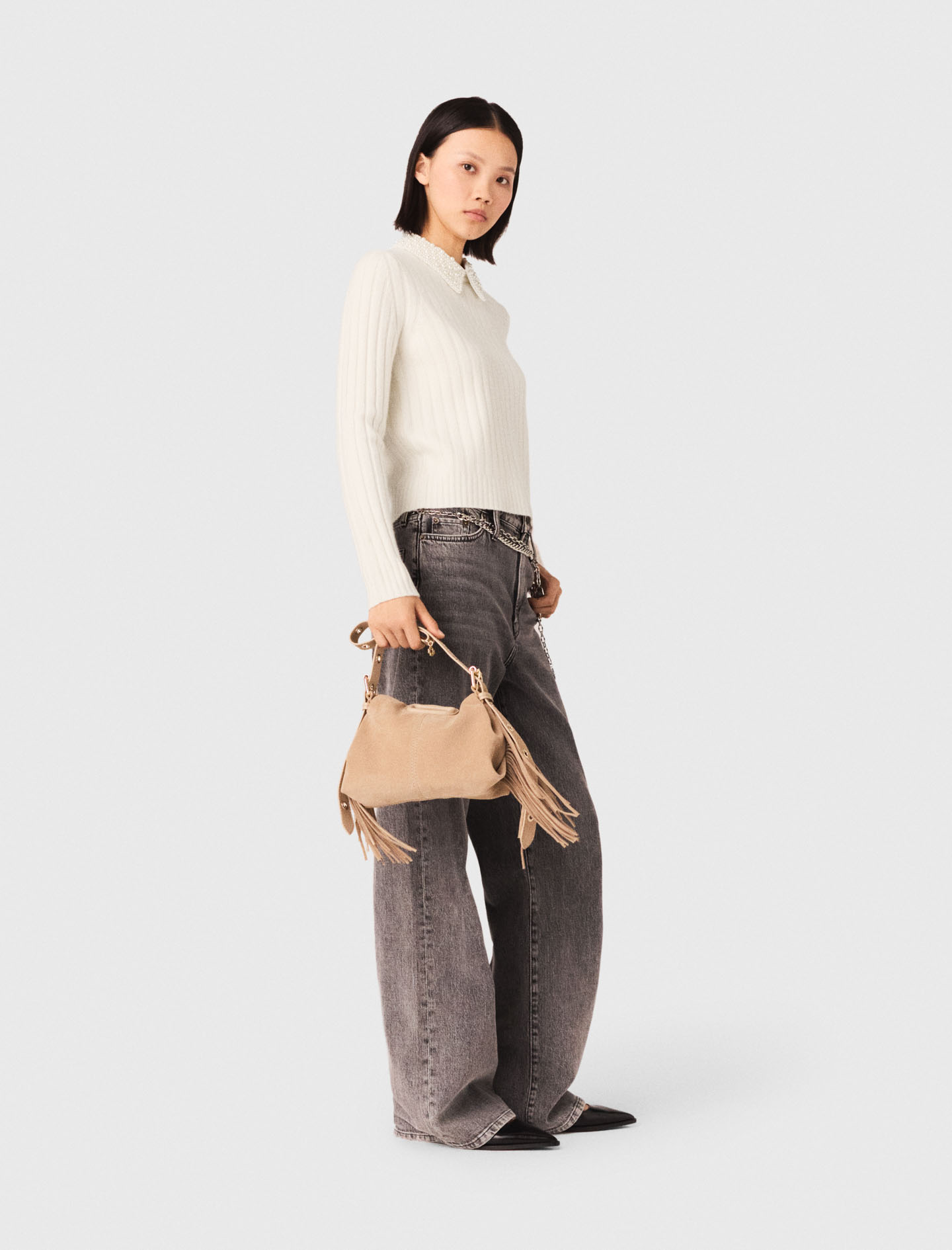 Pearl Collar Sweater