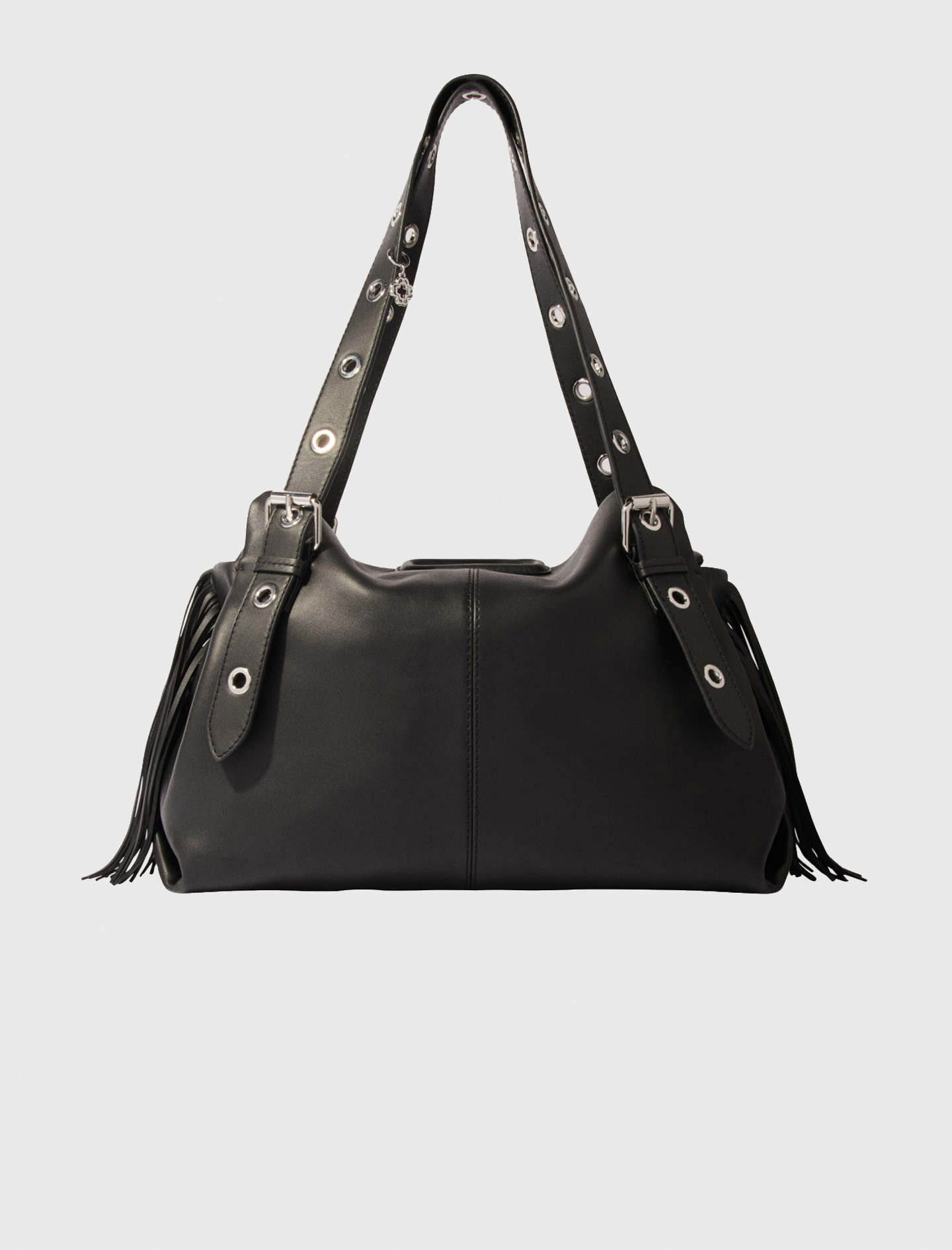 Woman's polyester Plain leather Miss M XL bag for Fall/Winter, size One Size, in color Black / Black