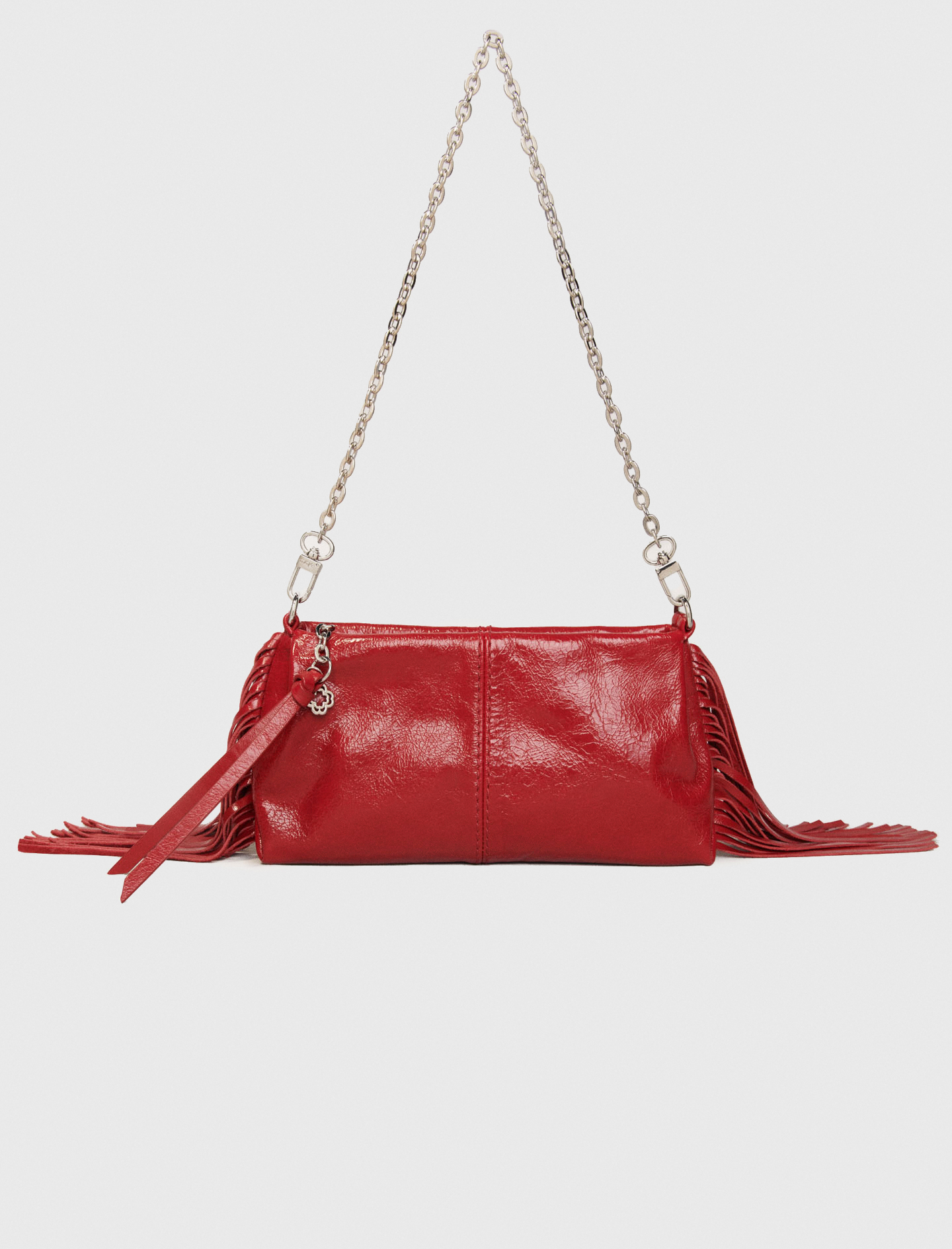 Maje Woman's polyester Miss M Pouch leather clutch for Spring/Summer, in color Red / Red