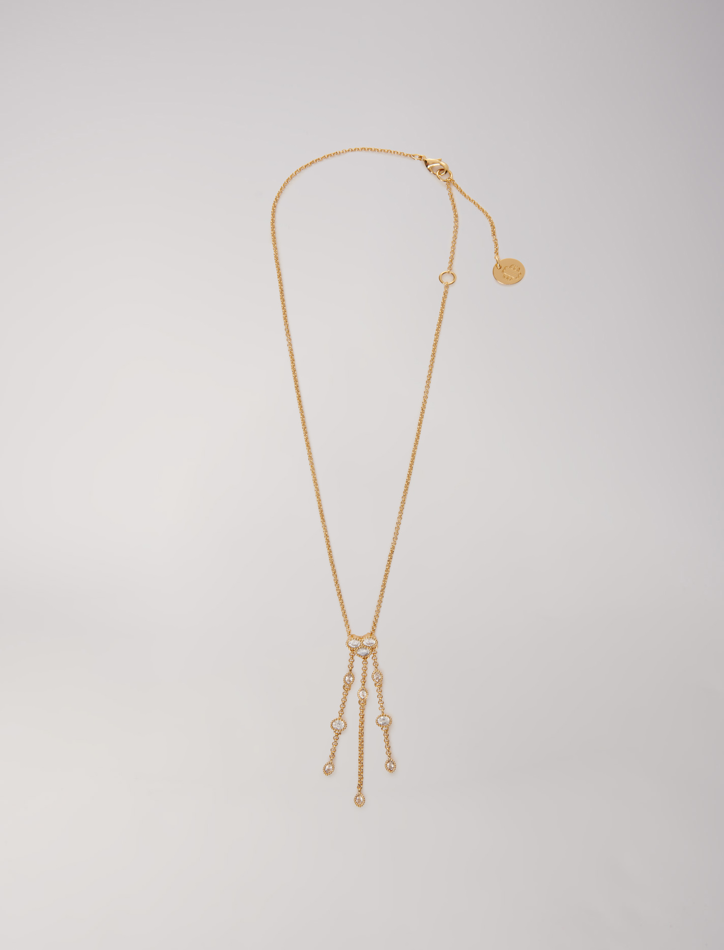 Maje Woman's zirconium oxide Jewellery: Gold necklace for Fall/Winter, in color Gold / Yellow