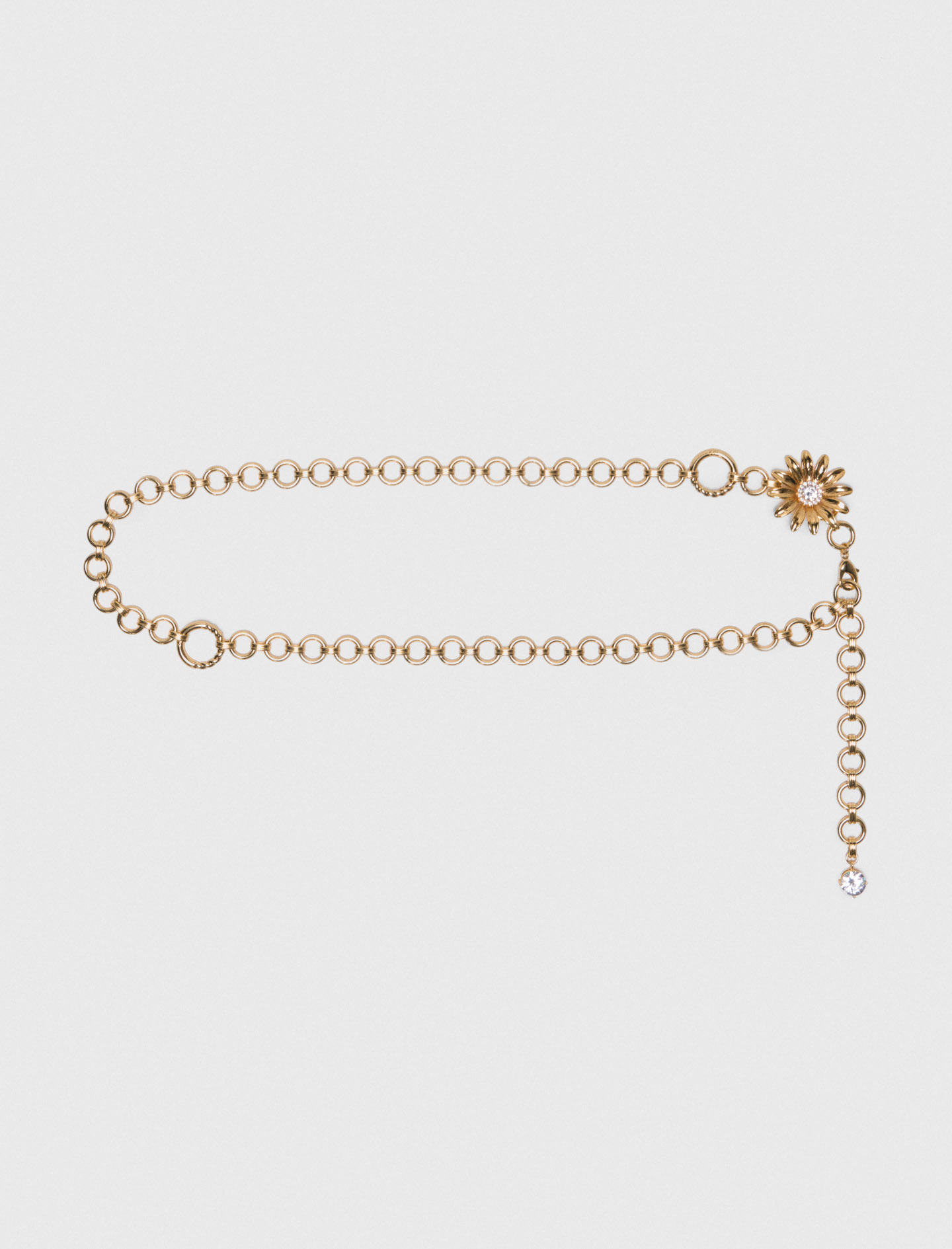 Chain belt with flowers Denim - Jeans For Women | Maje display picture 3