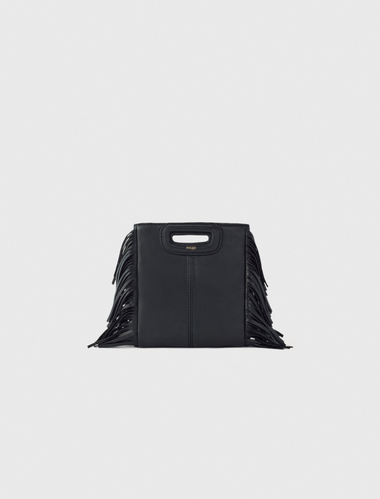 Woman's polyester Leather bag with chain strap for Fall/Winter, size One Size, in color Black / Black