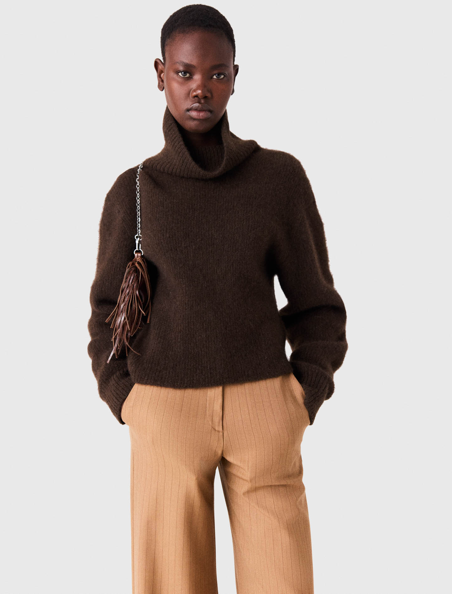 Yak Blend Roll-Neck Sweater