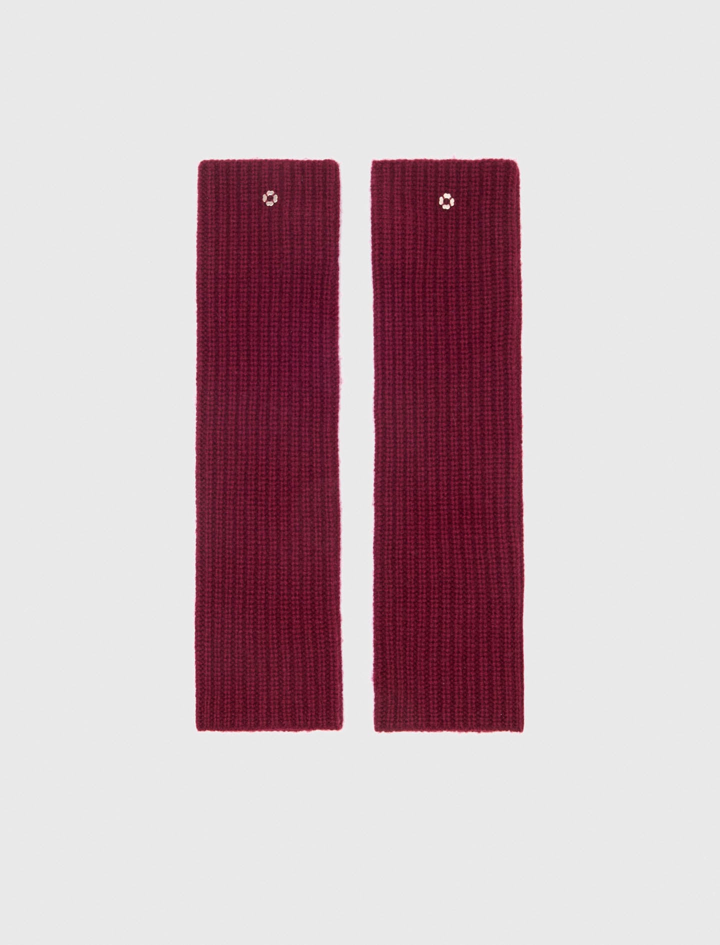 Maje Woman's wool Wool and cashmere gloves for Fall/Winter, in color Burgundy /