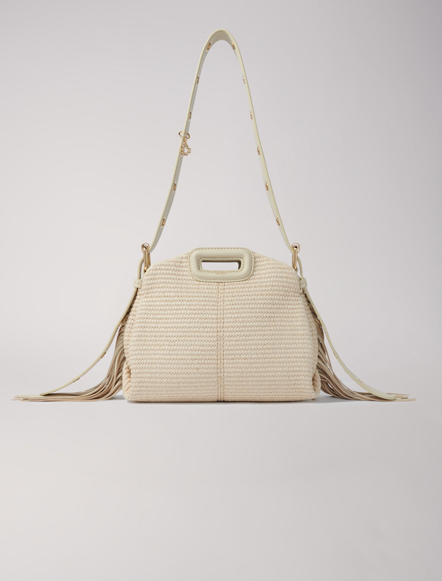 Woman's polypropylene, Raffia effect Miss M Mini bag for Spring/Summer, size Woman-All Bags-OS (ONE SIZE), in color Beige / Beige