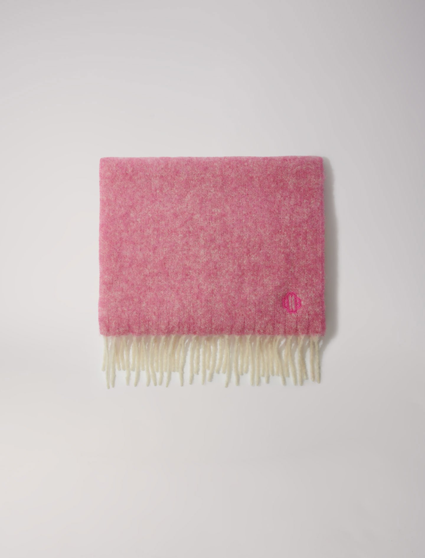 Woman's wool, Two-tone scarf for Fall/Winter, size Woman-Offline_Accessories-OS (ONE SIZE), in color Fuchsia / Red