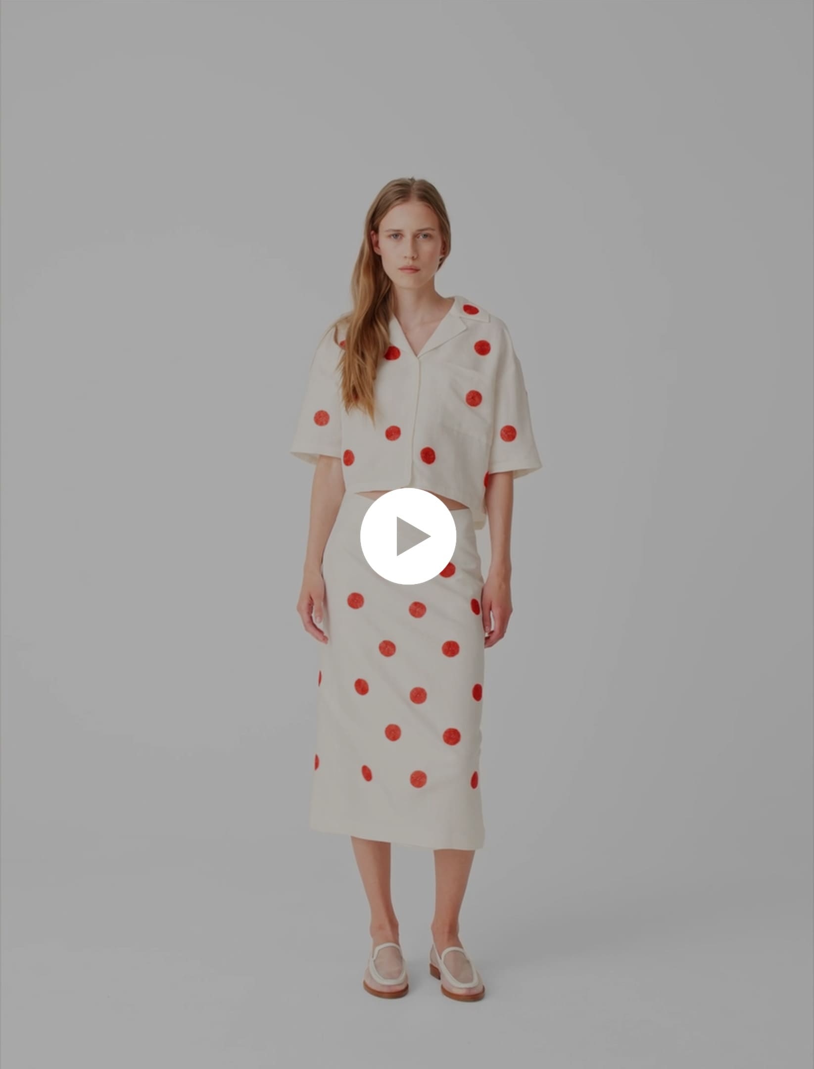 Linen-Silk Pencil Skirt