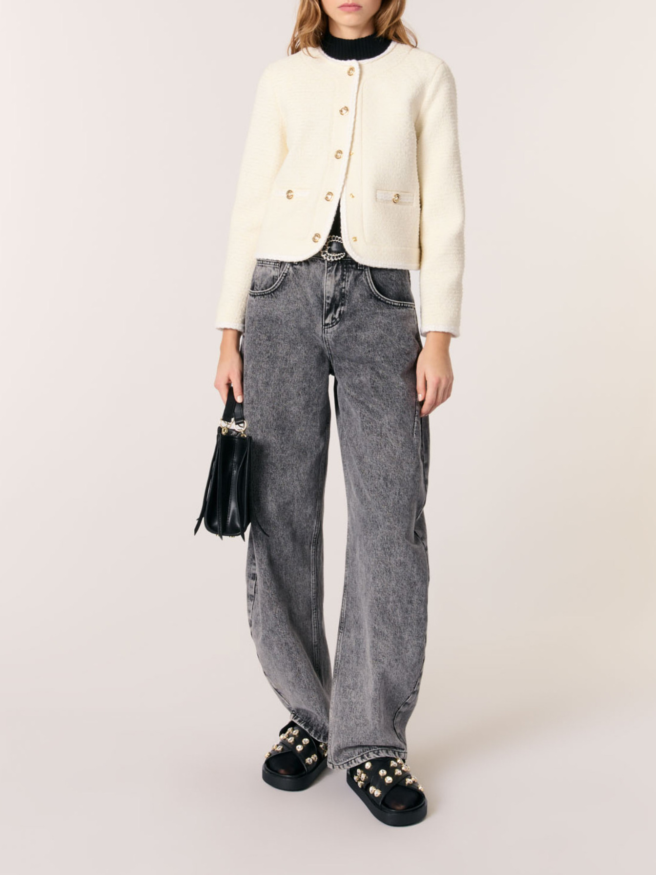 Short tweed jacket White For Women | Maje