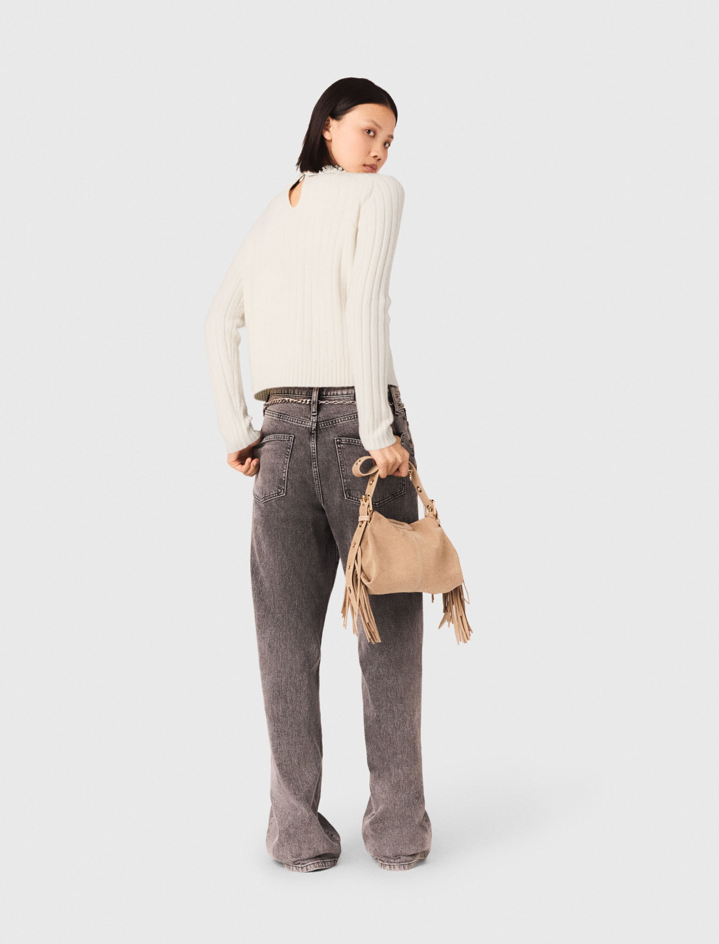 Pearl Collar Sweater