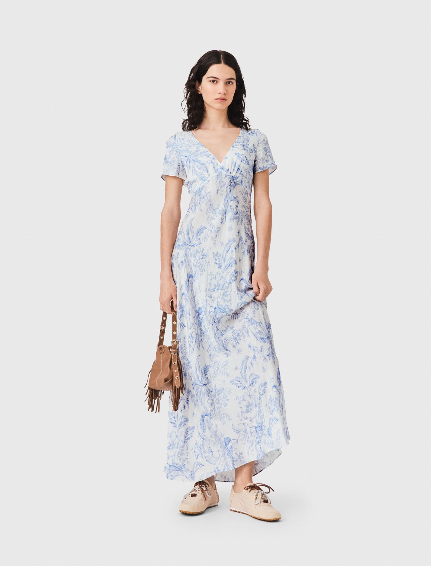 alice and olivia corset dress + Edie Button Down Midi | Off White | Woven creating depth and shimmer SAGE-GREEN dress length:Tea Length The Best Shoes To